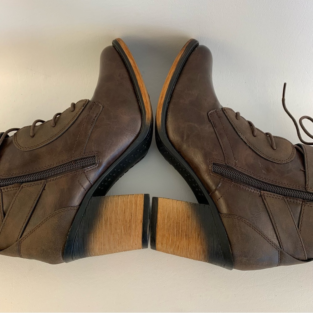 Pierre Dumas Ravenna Brown Vegan Leather Boots - Picture 6 of 6